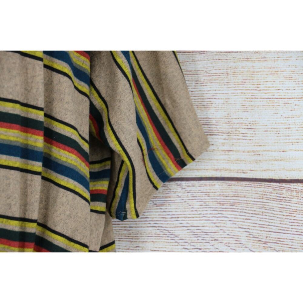Vine & Love Womens Size Small Medium Large Striped Sweater Tan Beige Red Black - Picture 3 of 6